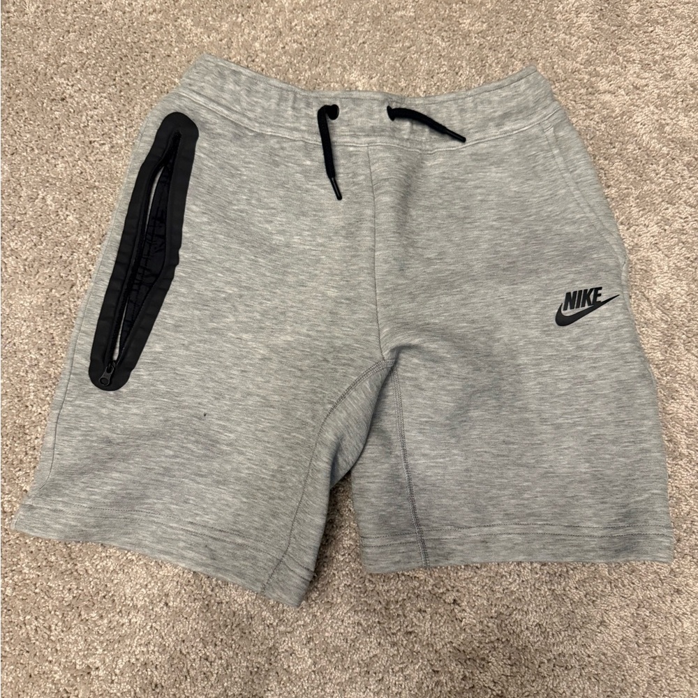 Nike Gray Sports Tech Fleece Shorts